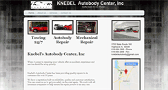 Desktop Screenshot of knebelsautobodycenter.com